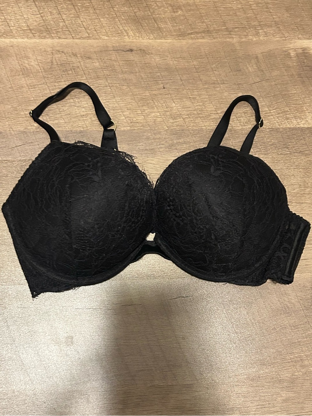 Victoria's Secret Black Lace Push-Up Bra